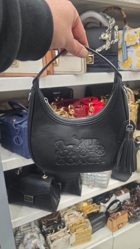 Leather Coach Carmen Mini Crossbody bag